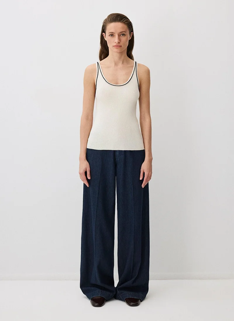 مافي Ecru Knit Tank Top