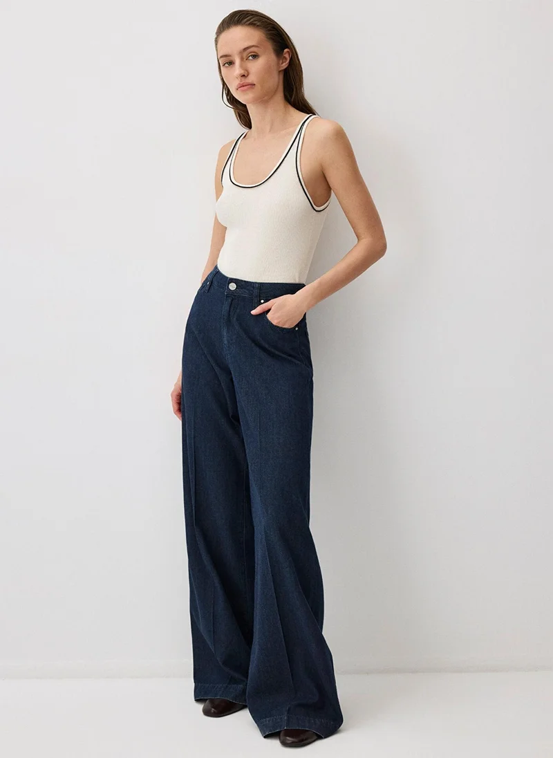 مافي Ecru Knit Tank Top
