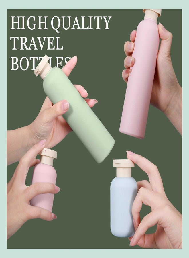 ASEVAT 8.8oz 3Pcs Plastic Refillable Travel Shampoo and Conditioner Bottles Refillable Travel Bottle with Flip Cap Plastic Shampoo and Conditioner Bottles - Image 3