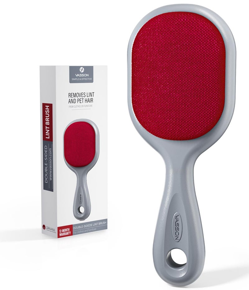 VASSON Double-Sided Lint Brushes, Classic Velvet Brush for Furniture and Clothing, Ideal for Pet Hair Removal - Image 1