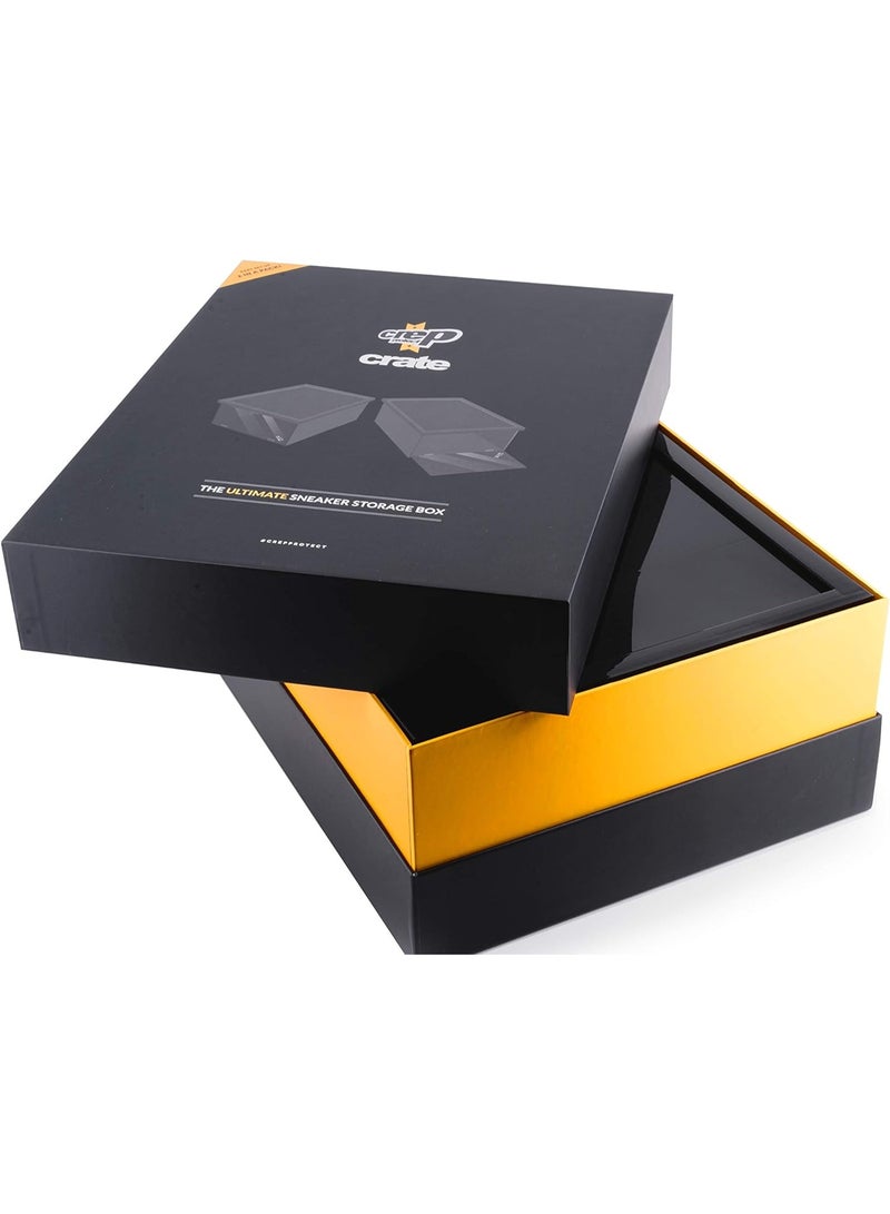 Crep Protect Crates 2.0 – Stackable Sneaker Storage Boxes (2-Pack) with Drop-Front Magnetic Door, UV Protection & Clear Display Panels – Fits Shoes up to US 13 - Image 5