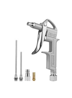 Mini Air Blow Gun Pneumatic Dust Blower Gun Air Spray Gun Dust Cleaning Air Blower with 2 Replacement Nozzle for Automobile Engine Cleaning