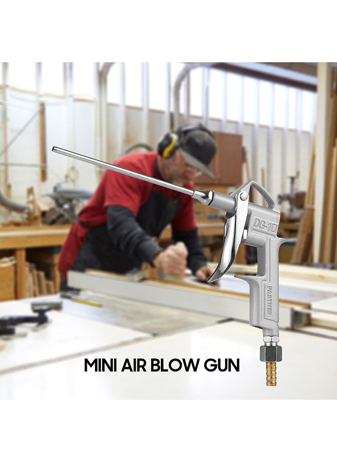 Generic - Mini Air Blow Gun Pneumatic Dust Blower Gun Air Spray Gun Dust Cleaning Air Blower with 2 Replacement Nozzle for Automobile Engine Cleaning - Image 1
