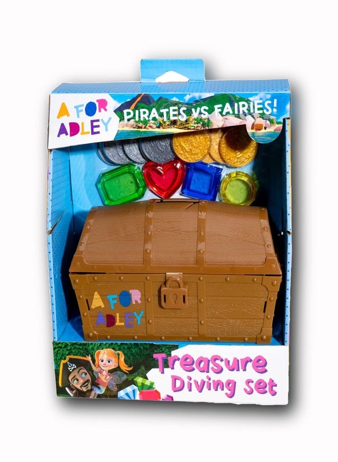A FOR ADLEY Merch, Adley Toy Pirates vs Fairies Treasure Dive Chest for Boys and Girls for Water Toy Fun as Seen on Adley's You Tube Channel - Image 1
