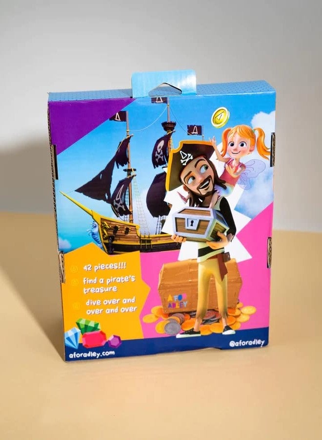 A FOR ADLEY Merch, Adley Toy Pirates vs Fairies Treasure Dive Chest for Boys and Girls for Water Toy Fun as Seen on Adley's You Tube Channel - Image 3
