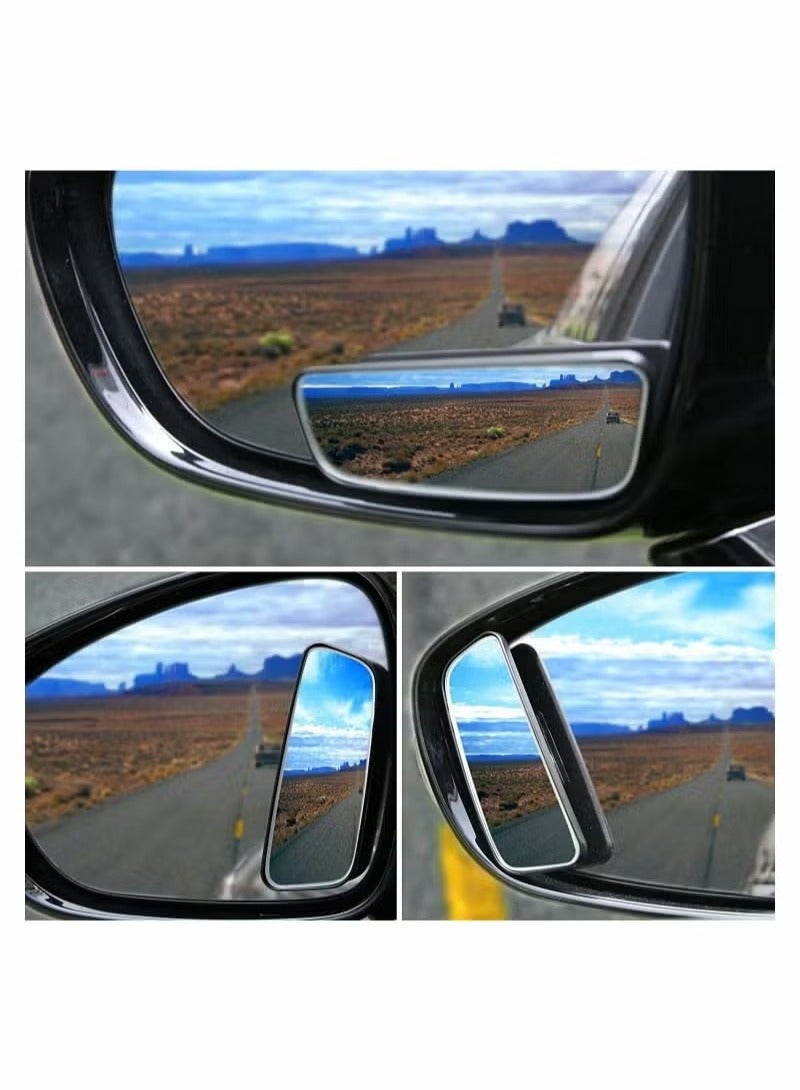 3 ار مرآة البقعة العمياء مرآة مستطيلة HD Glass عدسة محدب - Image 2