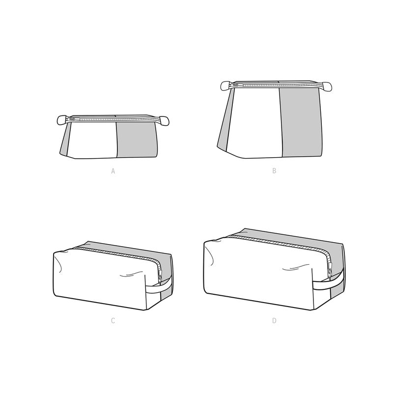 Simplicity SS9525OS Mixed Print Travel Bag Sewing Pattern Kit, Code S9525, One Size - Image 2