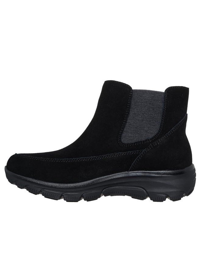 SKECHERS حذاء نسائي سهل الارتداء - كاجوال أيقوني بدون استخدام اليدين، كاحل، أسود/أسود، 35 EU - Image 2