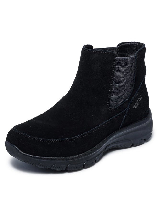 SKECHERS حذاء نسائي سهل الارتداء - كاجوال أيقوني بدون استخدام اليدين، كاحل، أسود/أسود، 35 EU - Image 1