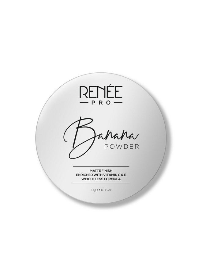 RENEE Pro Banana Loose Powder - Medium Beige - Sets Makeup, Extended Wear & Controls Shine - Vitamin C & E Infused Formula For Flawless Mattified Skin - 10 Gm - All Skin Type - Image 2