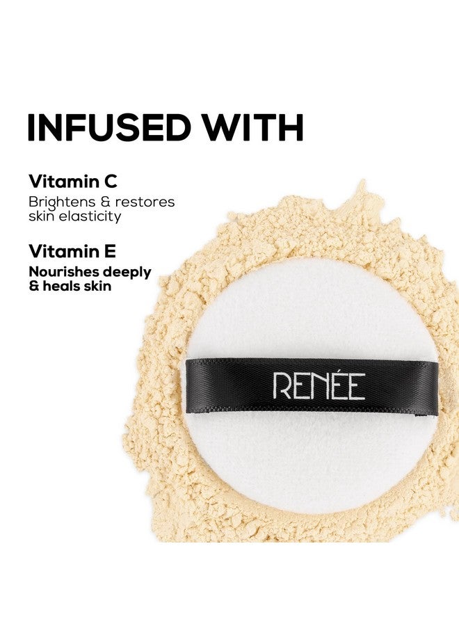 RENEE Pro Banana Loose Powder - Medium Beige - Sets Makeup, Extended Wear & Controls Shine - Vitamin C & E Infused Formula For Flawless Mattified Skin - 10 Gm - All Skin Type - Image 3