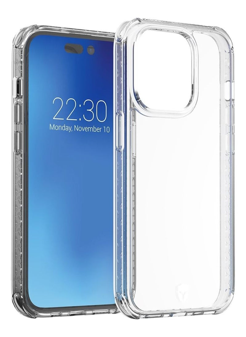 FORCE - Force Case iPhone 14 Pro AIR Reinforced Case Lifetime Warranty Transparent 50% Recycled Plastic - Image 1