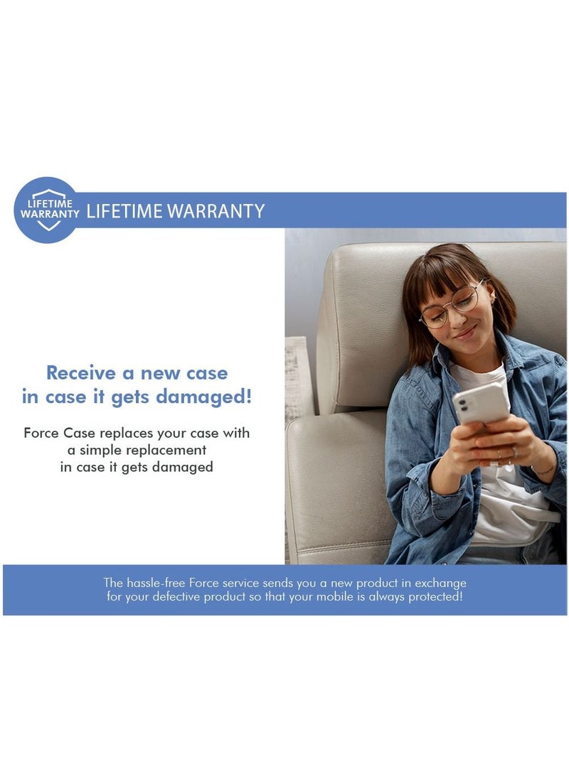 FORCE - Force Case iPhone 14 Pro AIR Reinforced Case Lifetime Warranty Transparent 50% Recycled Plastic - Image 1