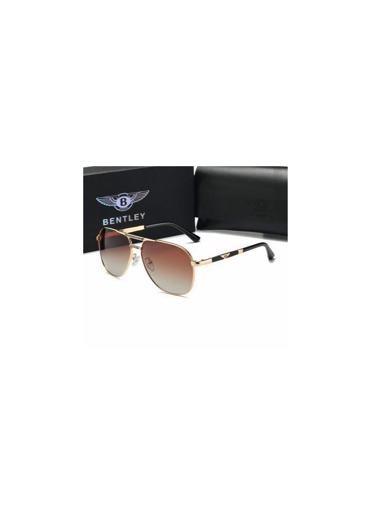 New BENTLEY Fshion High Quality Sunglasses Men's Polarized Sunglasses Gold Frame Gradient Brown - pzsku/Z422341F52C67D4800755Z/45/_/1697163734/b463b61a-ef3e-4432-b879-4e24a742c72b