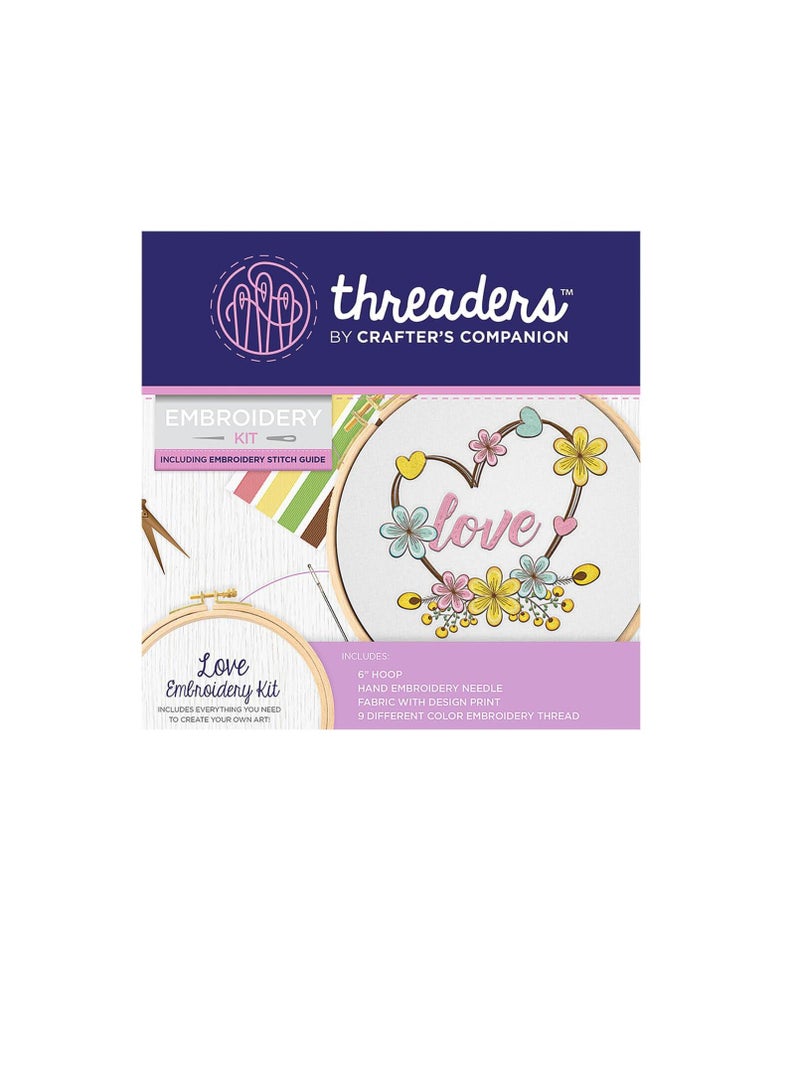 Crafter's Companion Embroidery Threaders Kit Love - Image 2
