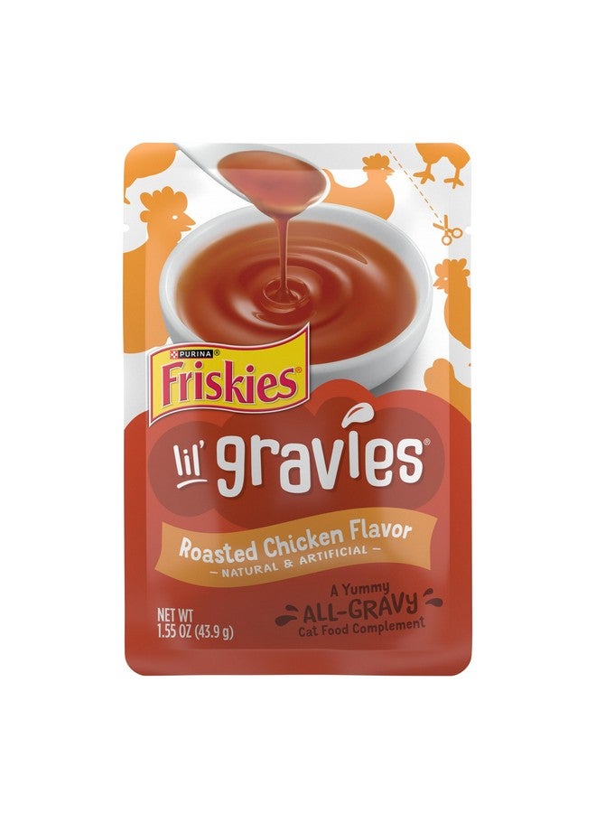 فريسكس طعام قطط بورينا فريسكيز بنكهة الدجاج المشوي ليل جريفز، مكافآت قابلة لللعق - عبوة من ١٦ كيسًا، وزن ١٫٥٥ أونصة - Image 1