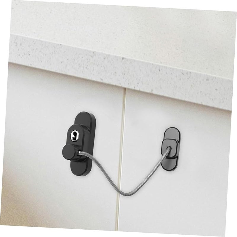 ARTIBETTER 5 Pack Child Safety Window Locks Sliding Door Restrictors White - Image 5