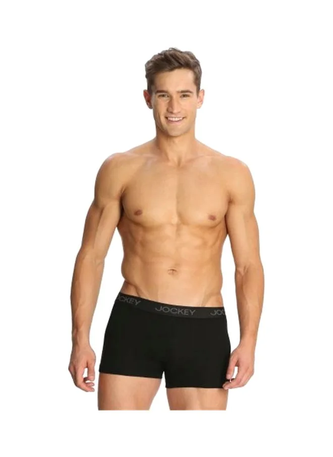 جوكي Jockey Men Super Combed Cotton Rib Solid Trunk with Stay Fresh Properties Style 1015 Pebble L