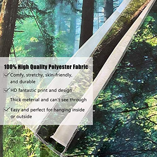 Llamazing Forest Tapestry - Magic Tapestry Curtain for Living Room & Bedroom (Morning Forest, 90.5''L70.8''W) XL - Image 5