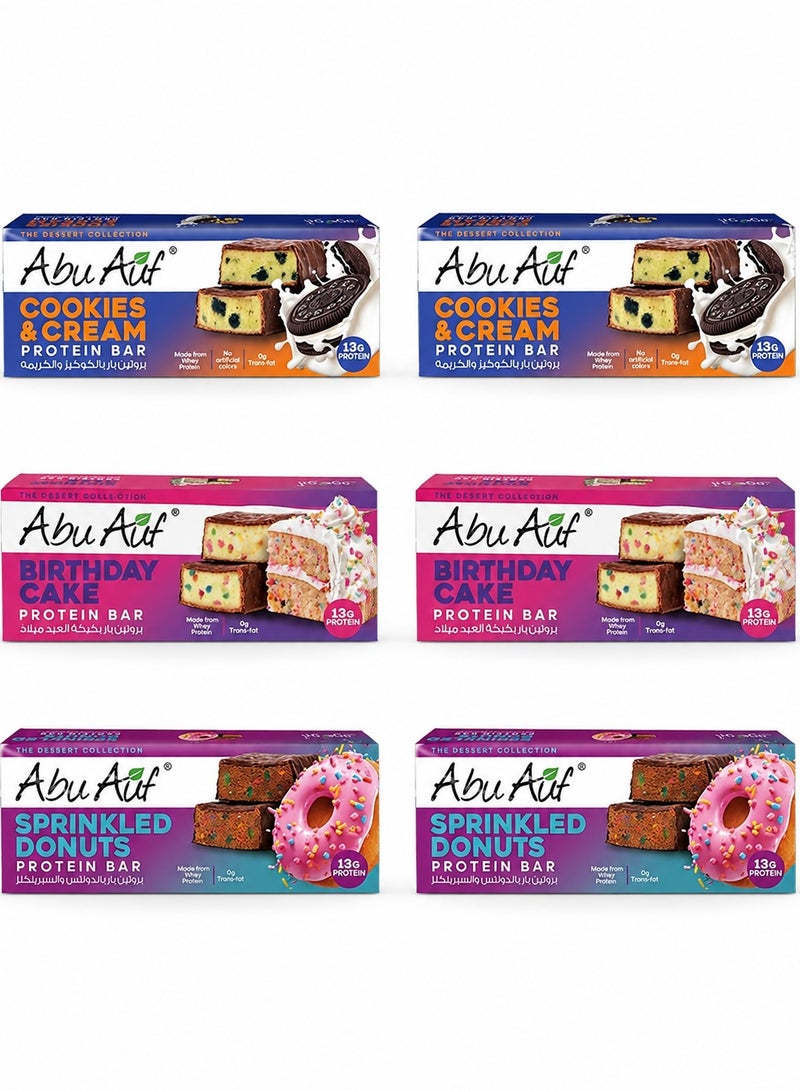 Abu Auf Protein Bar Mixed Bundle - 6 Packs (50g Each) - Image 1