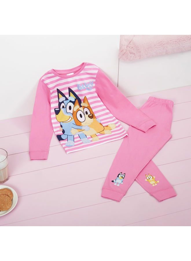 Bluey Girls Pyjamas (5-6 Years, Pink) - Image 2