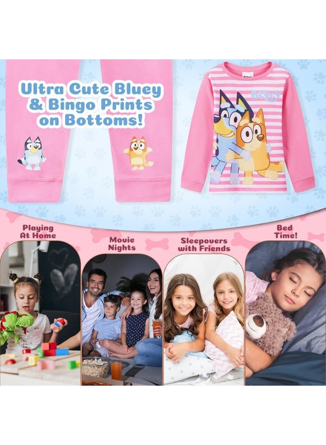 Bluey Girls Pyjamas (5-6 Years, Pink) - Image 3