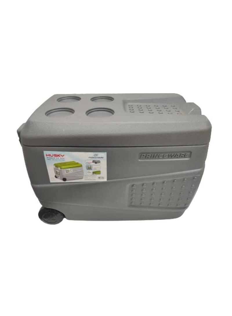 50L Cooler with Wheels, Drain Spout, and Insulated Lid – Multicolored - Image 3