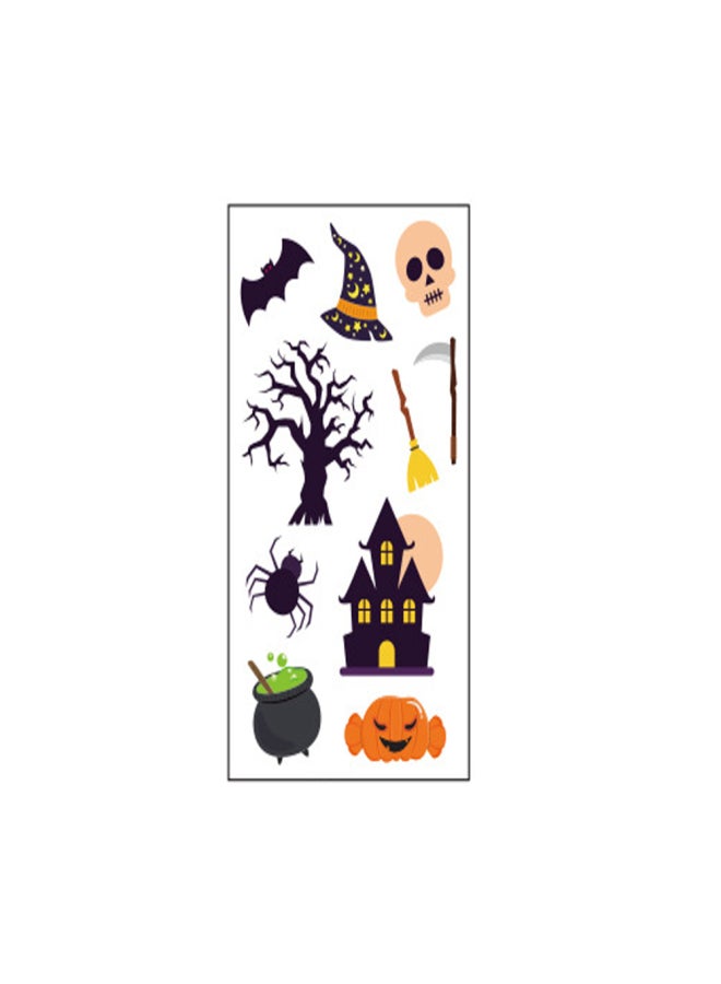 1 Sheet Cartoon Halloween Tattoo Stickers for Kid Fake Tatoo Children Hallowmas Body Art Waterproof Temporary Tattoo Sticker 105*60mm - Image 1
