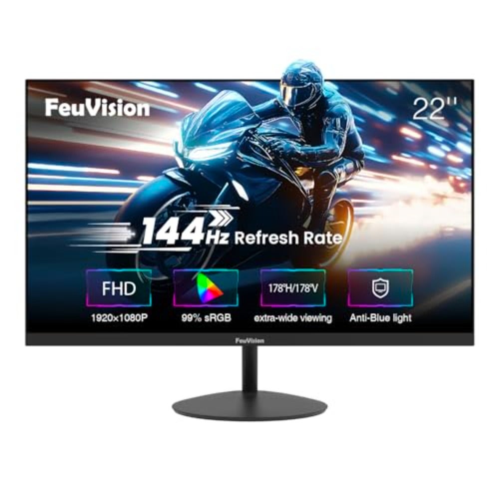 جينيريك شاشة كمبيوتر جينيريك 22 بوصة FHD 1080p 144Hz 1ms بدون إطار قابلة للتثبيت VESA