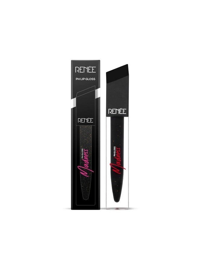 Renee Madness Ph Lip Gloss Black Lip Gloss Pink Payoff Enriched With Shea Butter Nourishing Nonsticky Super Glossy Formula 4.5Ml  - Image 5