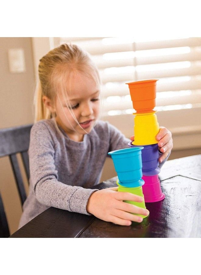 Fat Brain Toys - Fat Brain Suction Cup Toys Bundle 3 Pipsquigz 3 Whirly Squigz Fidget Spinners 6 Kupz Stackable Baby Toy Cups Bpa Free Sensory Toy Set In Zippered Storage Bag - Image 1