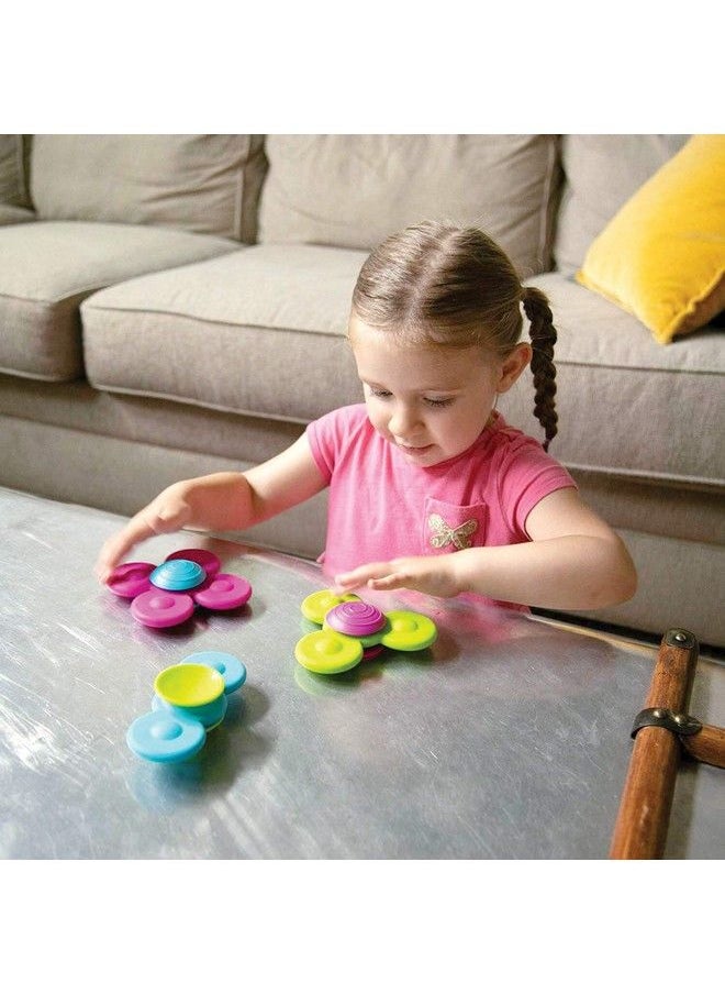 Fat Brain Toys - Fat Brain Suction Cup Toys Bundle 3 Pipsquigz 3 Whirly Squigz Fidget Spinners 6 Kupz Stackable Baby Toy Cups Bpa Free Sensory Toy Set In Zippered Storage Bag - Image 1