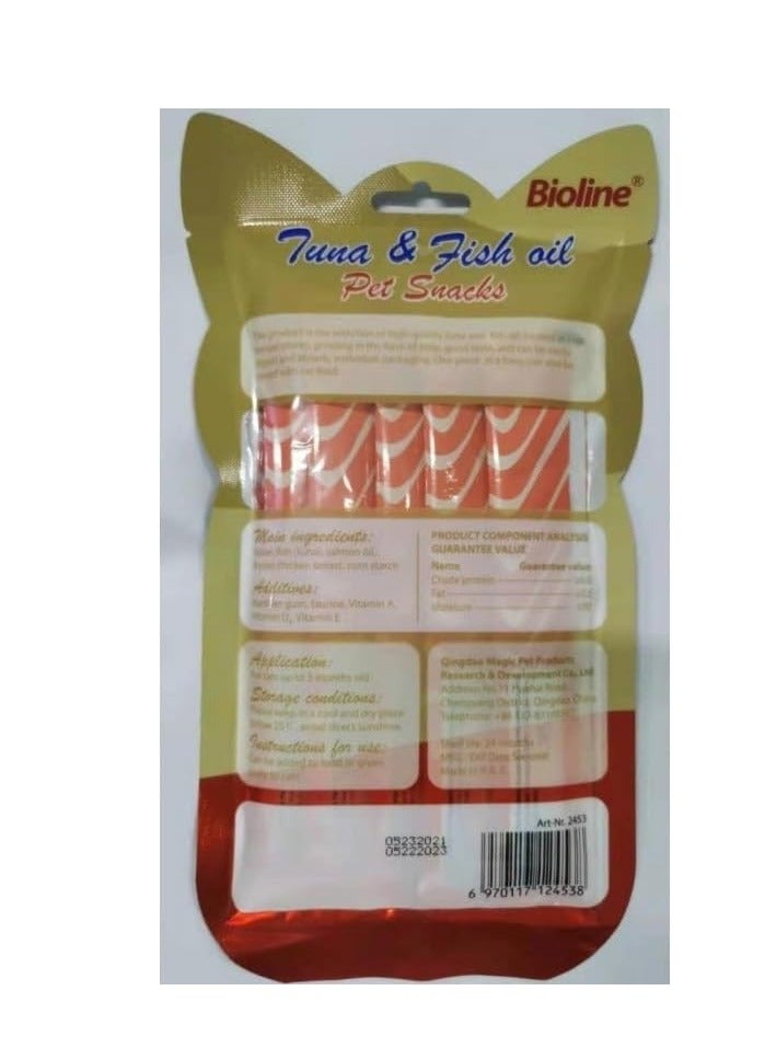 Bioline Cat Treats - 5x15g [Flavor - Tuna & Fish] - Image 2