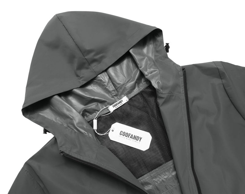 COOFANDY Rain Suit Jacket & Trouser Suit Raincoat for Men & Women Outdoor All-Sport Waterproof Breathable Anti-Storm - Image 3