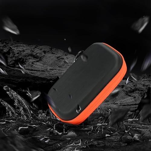 TUNYINSH Hard Case for Sandisk Extreme Pro/Sandisk Extreme Portable External SSD 128GB 500GB 1TB 2TB Protective Storage Travel Bag (Orange) - Image 4