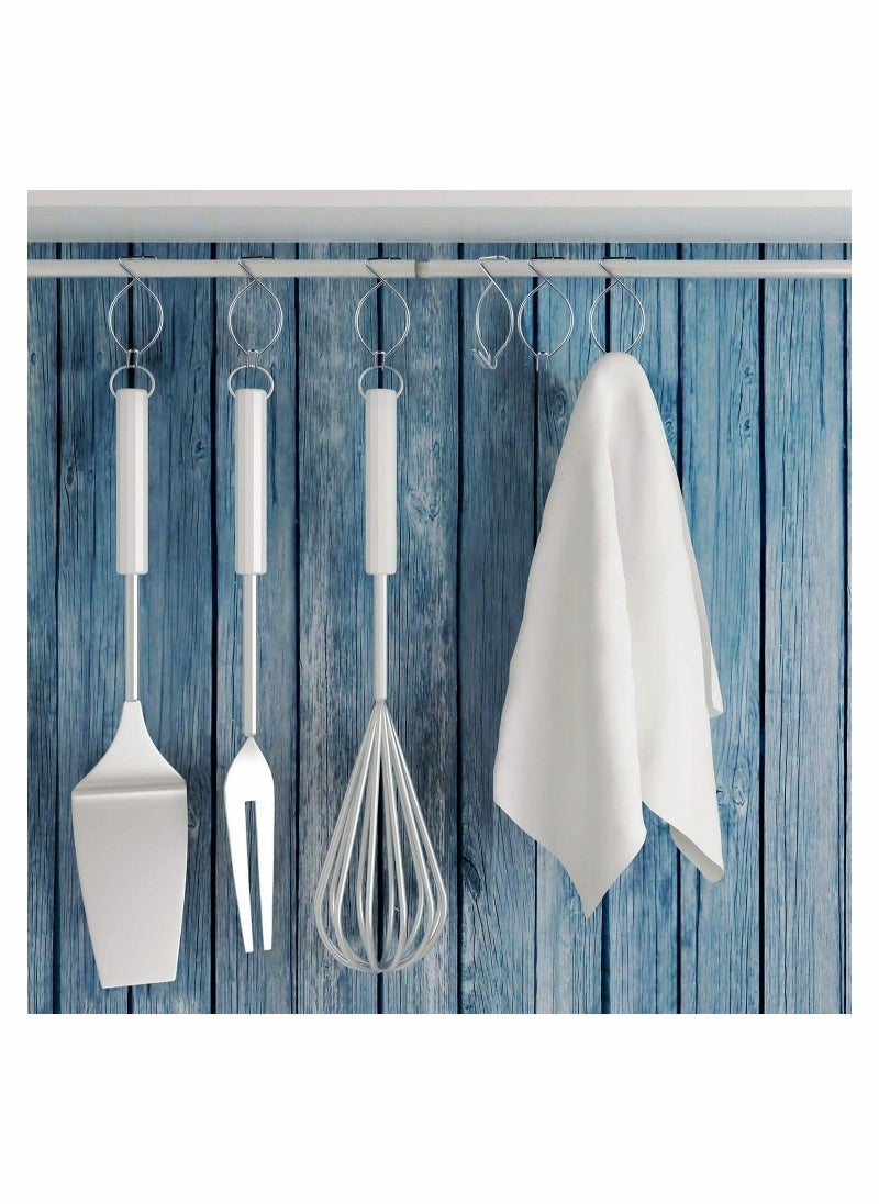 Y&D 48 PCS Hook Clips Tile Hooks 8 Shape bar Drop for Office Classroom Home Wedding Decoration Hanging Sign  - Image 3