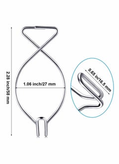 Y&D 48 PCS Hook Clips Tile Hooks 8 Shape bar Drop for Office Classroom Home Wedding Decoration Hanging Sign  - Image 5