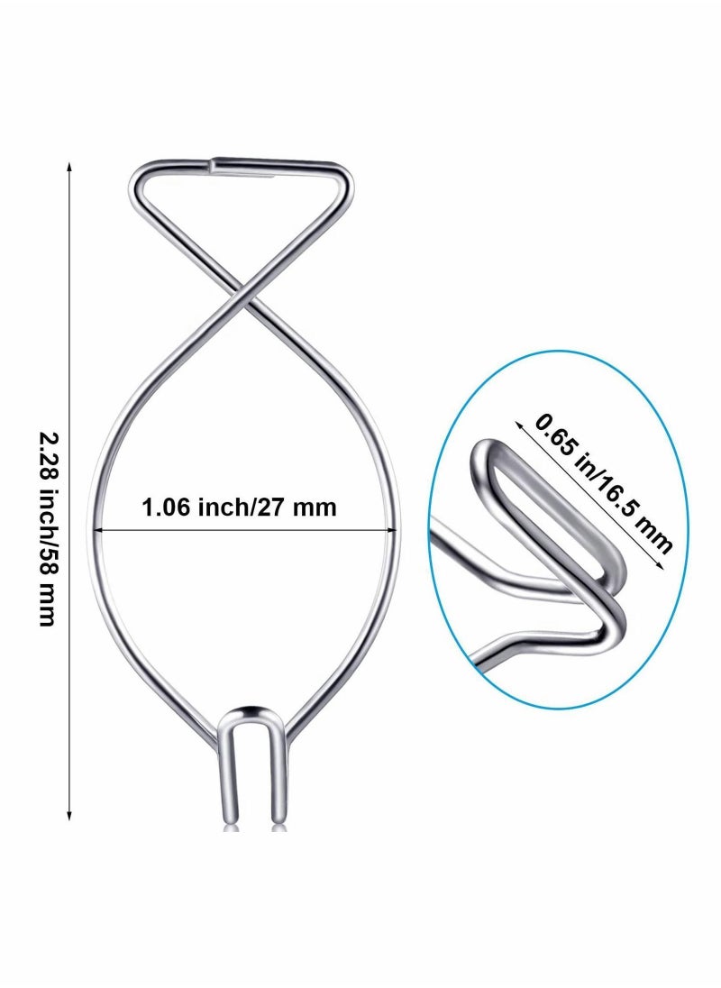 Y&D 48 PCS Hook Clips Tile Hooks 8 Shape bar Drop for Office Classroom Home Wedding Decoration Hanging Sign  - Image 5