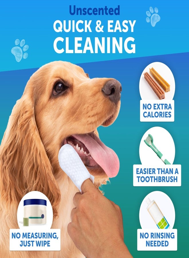 Artullano Dog Teeth Cleaning Wipes - 50 Dog Dental Care Finger Wipes - Finger Toothbrush for Removing Plaque, Tartar Buildup, Bad Breath - Oral Freshness, Healthy Teeth & Gum Support with Coconut Oil, Unscented - Image 3