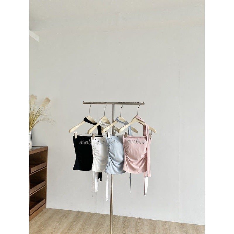 2026 Summer Women's Korean Style Ribbon Tube Top - Image 3