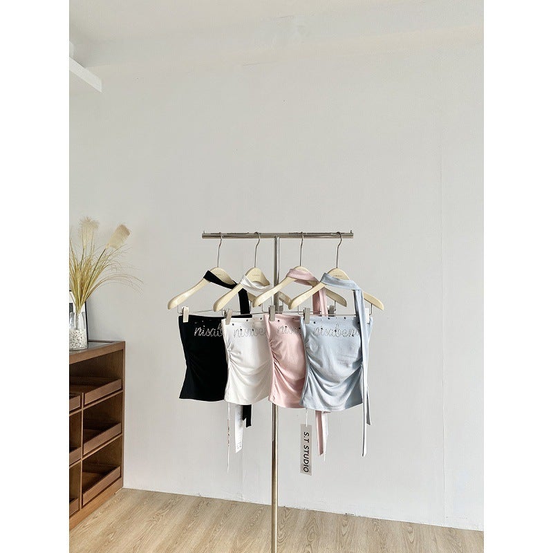 2026 Summer Women's Korean Style Ribbon Tube Top - Image 2