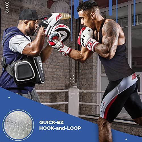 RDX Boxing Gloves EGO, Sparring Muay Thai Kickboxing MMA Heavy Training Mitts, Maya Hide Leather, Ventilated, Long Support, Punching Bag Workout Pads, Men Women Adult 8 10 12 14 16 oz - Image 3