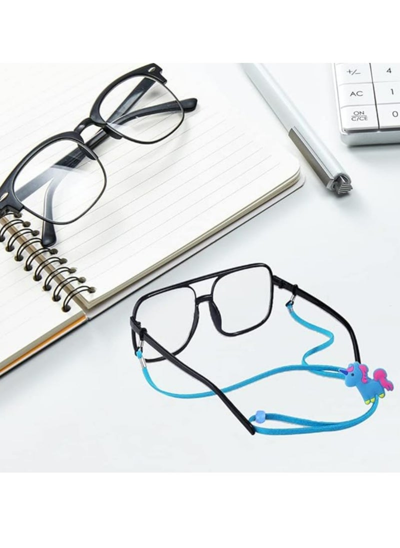Generic Pack of 8 Kids Glasses Strap Unicorn Rainbow Adjuster Stretchy Eyeglass Strap for Boys Girls  - Image 5