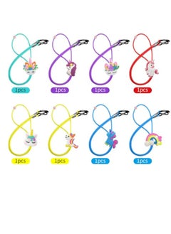 Generic Pack of 8 Kids Glasses Strap Unicorn Rainbow Adjuster Stretchy Eyeglass Strap for Boys Girls  - Image 4
