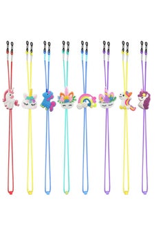 Generic Pack of 8 Kids Glasses Strap Unicorn Rainbow Adjuster Stretchy Eyeglass Strap for Boys Girls  - Image 3