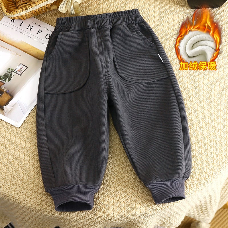 Children's Corduroy Pants – Thick Warm Trousers for Boys and Girls, Ages 3-8 - Image 4