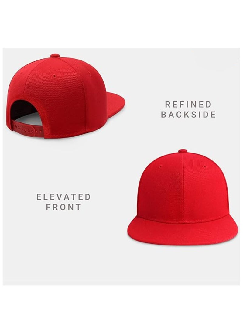 SARAOONT - Snapback Flat Bim Hip-hop Hat Baseball Cap - Adjustable Unisex Dad Hat for Running, Workouts, and Outdoor Activities in All Seasons - Image 1