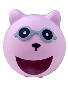 HAPPY PUSS Cat House, pet cave cat head design, solid comfortable felt kennel, enclosed cat cave, durable and washable pet house-PINK COLOR  - Image 2