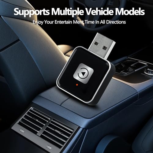 AUSATOYN Wireless Carplay Adapter, Android Auto Adapter 2025 Carplay, Plug and Play Convert Wired to Wireless Supports Car Original Control, Mini Car Play Box for Cars - Image 3