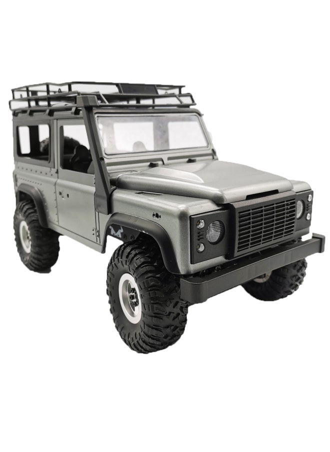 Generic RBR/C 1:12MN D90 Climbing Off-road RC Remote Control Car DIY Upgrade Modified Metal Wheel Hub Universal Accessories-Color:RBR/C Silver Metal Wheel Hub + Tire Leather-Proportion:1:16  - Image 2